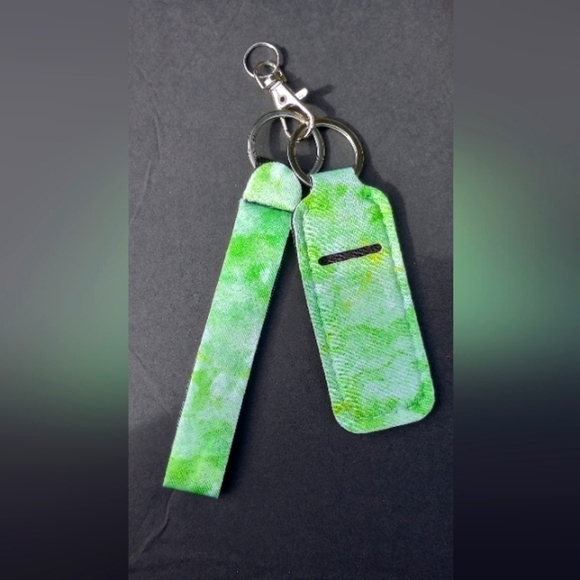 5 for $25 Stocking Stuffers Wrist Strap Lip Balm Holder Keychain Lipstick Tie Dy - Picture 2 of 2